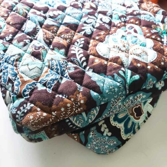 Vera Bradley Java Blue Crossbody Bag Purse Ret 2006, Discontinue  Floral Paisley - Picture 7 of 8